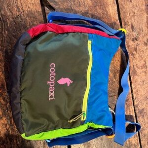 Cotopaxi Colorful Crossbody Bag with Blue Strap
